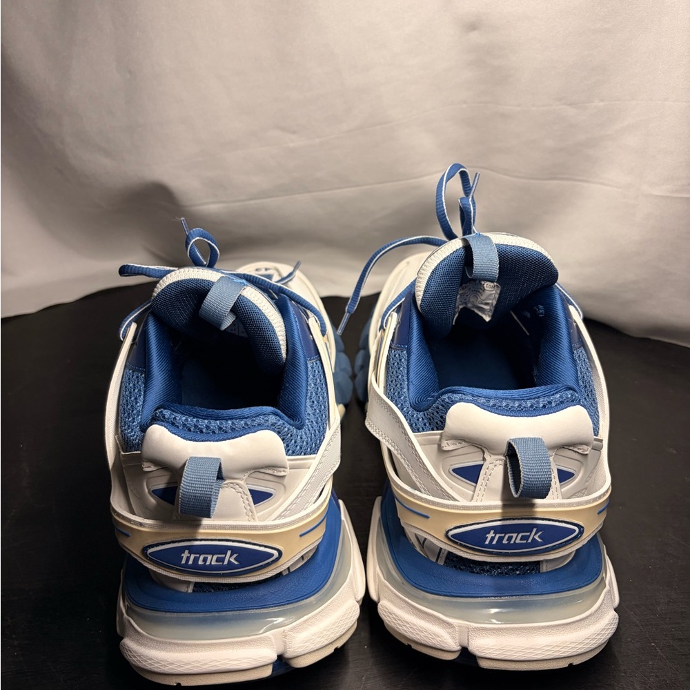 Balenciaga Tracks Blue and White Athletic Shoes - Picture 2 of 5